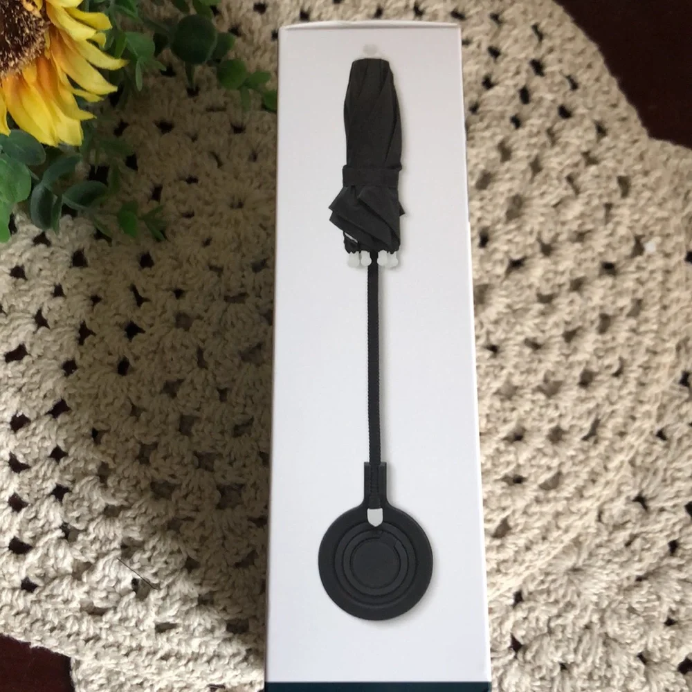 Magnetic Phone Umbrella - Black